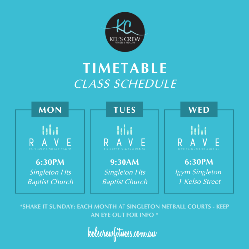 kels crew fitness timetable 2025 june